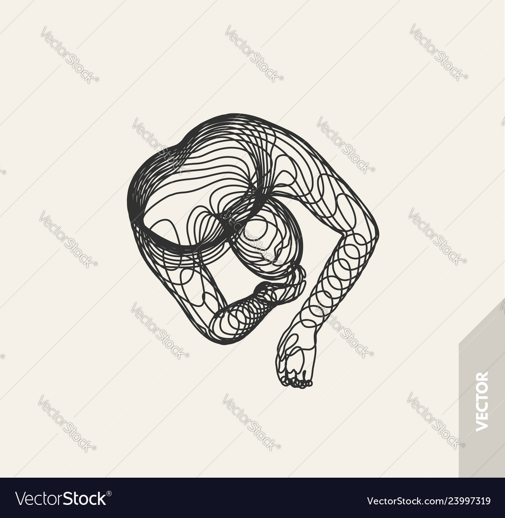 Artificial intelligence technology 3d model of man vector image Artificial intelligence technology 3d model of man
