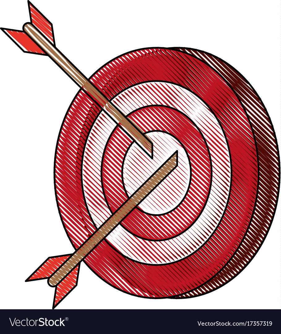 darts on bullseye icon image royalty free vector image