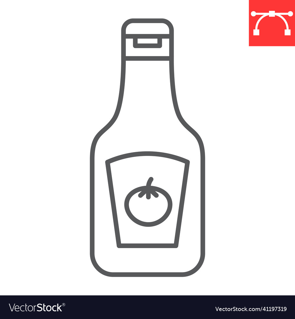 Ketchup line icon