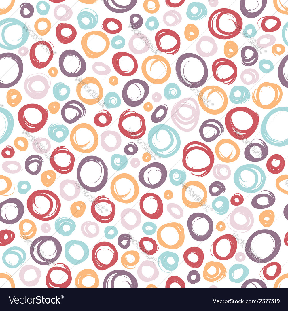 Seamless multicolor pattern with circles