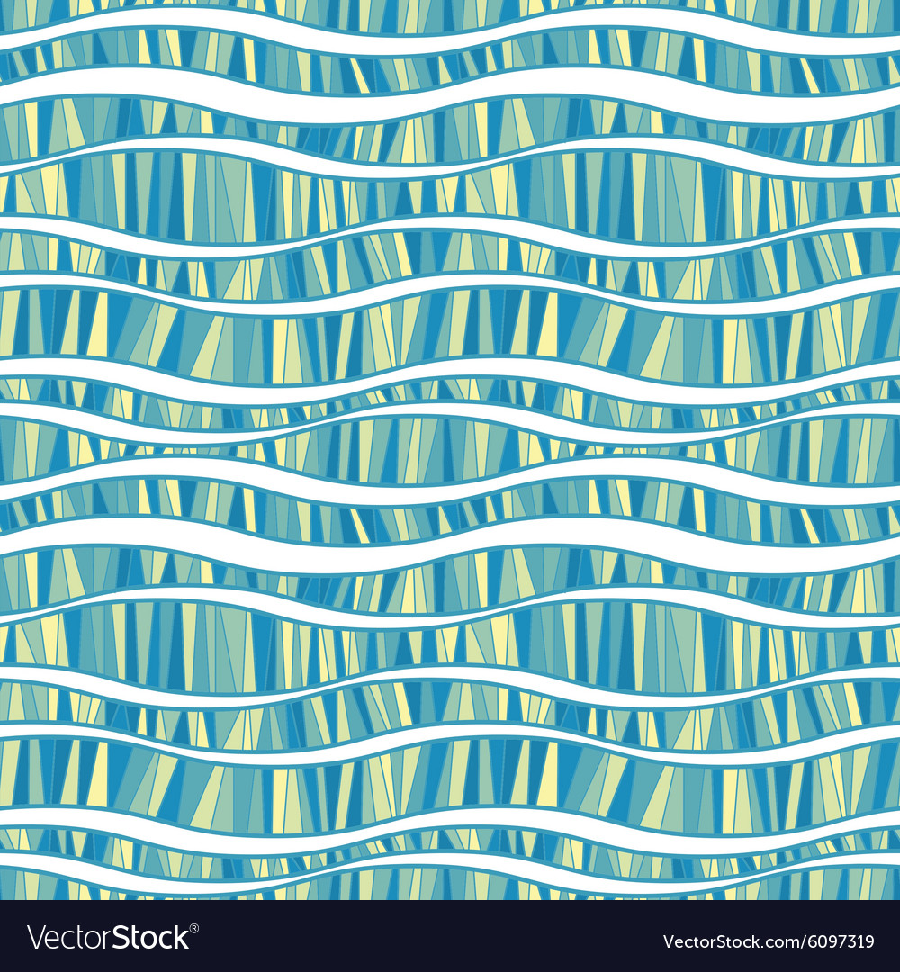 Seamless pattern of wavy lines
