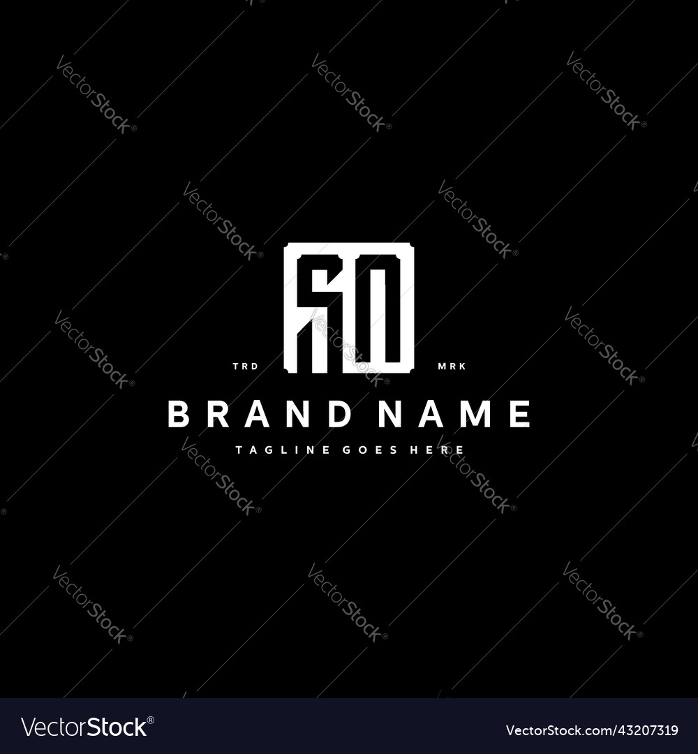 Sn monogram logo design with square rectangular
