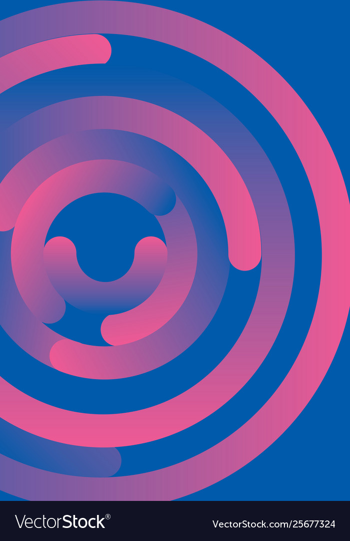 Abstract circles design lines vector image Abstract circles design lines