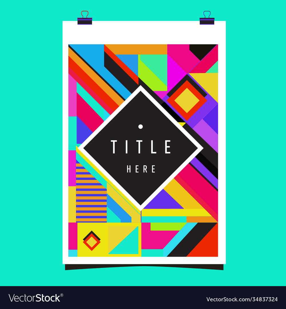 Abstract colorful geometric pattern background Vector Image Abstract colorful geometric pattern background
