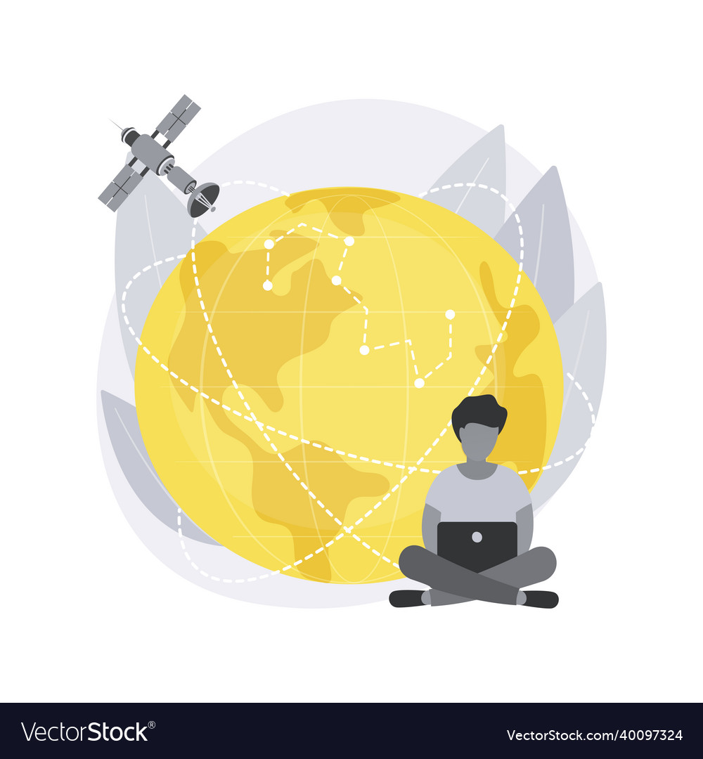 Global network connection abstract concept