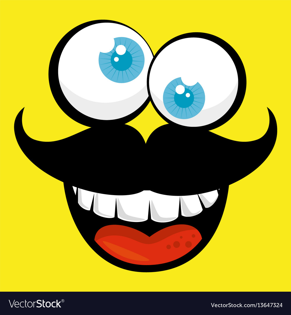 Idiot mask crazy icon Royalty Free Vector Image