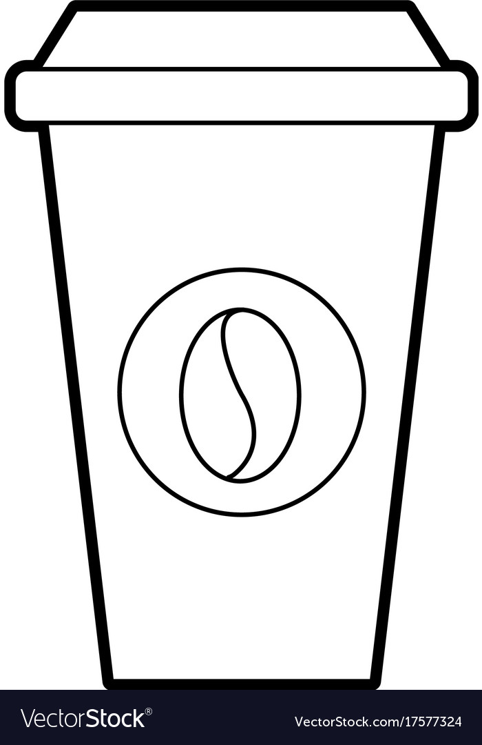 Paper Coffee Cup Disposable Takeaway Beverage Vector Image Paper Coffee Cup Disposable Takeaway Beverage Vector Image