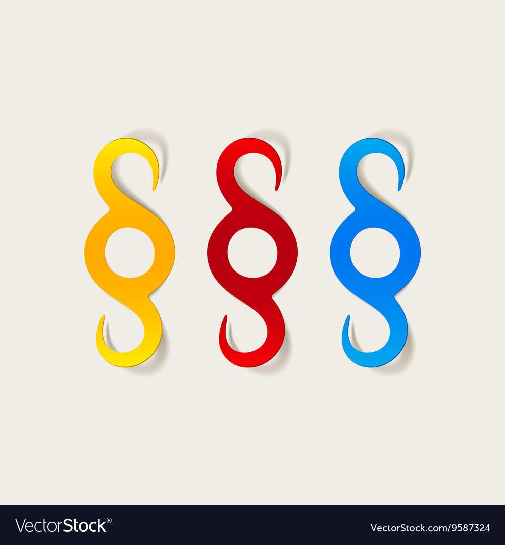 Realistic design element paragraph