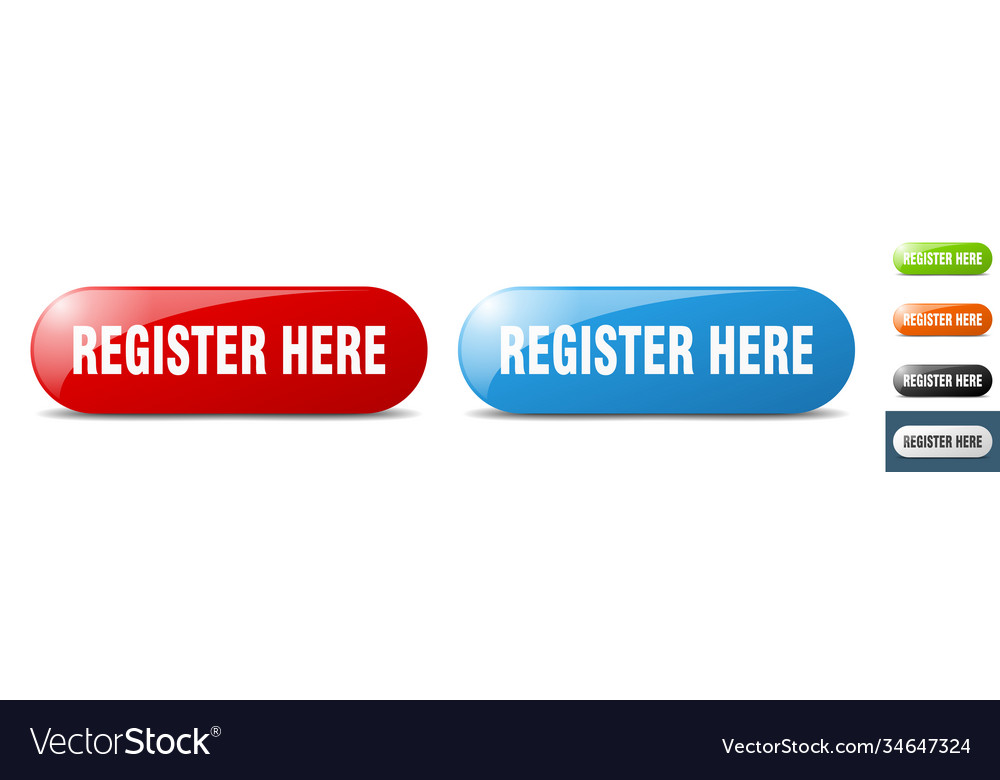 Register here button key sign push set