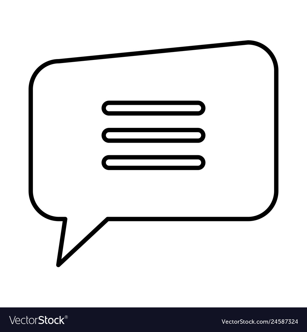 Speech bubble message icon