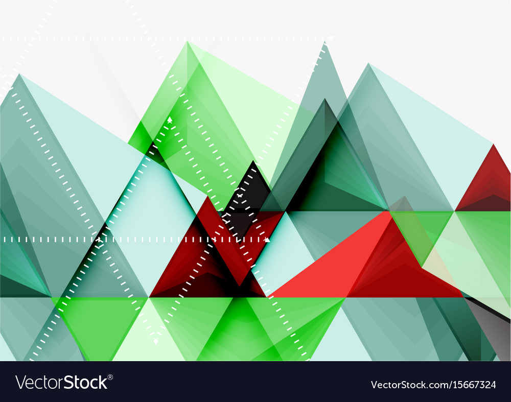 Triangular low poly a4 size geometric
