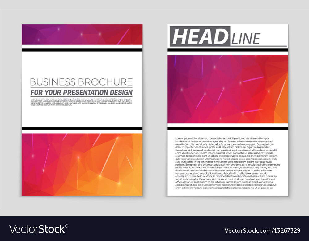 Abstract layout background set for art