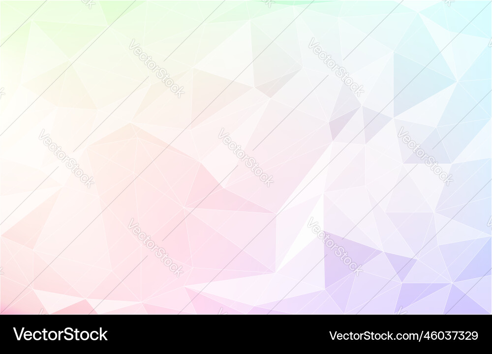 Background material polygon-like rainbow gradient Vector Image