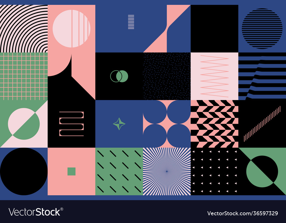 Brutalism design abstract pattern
