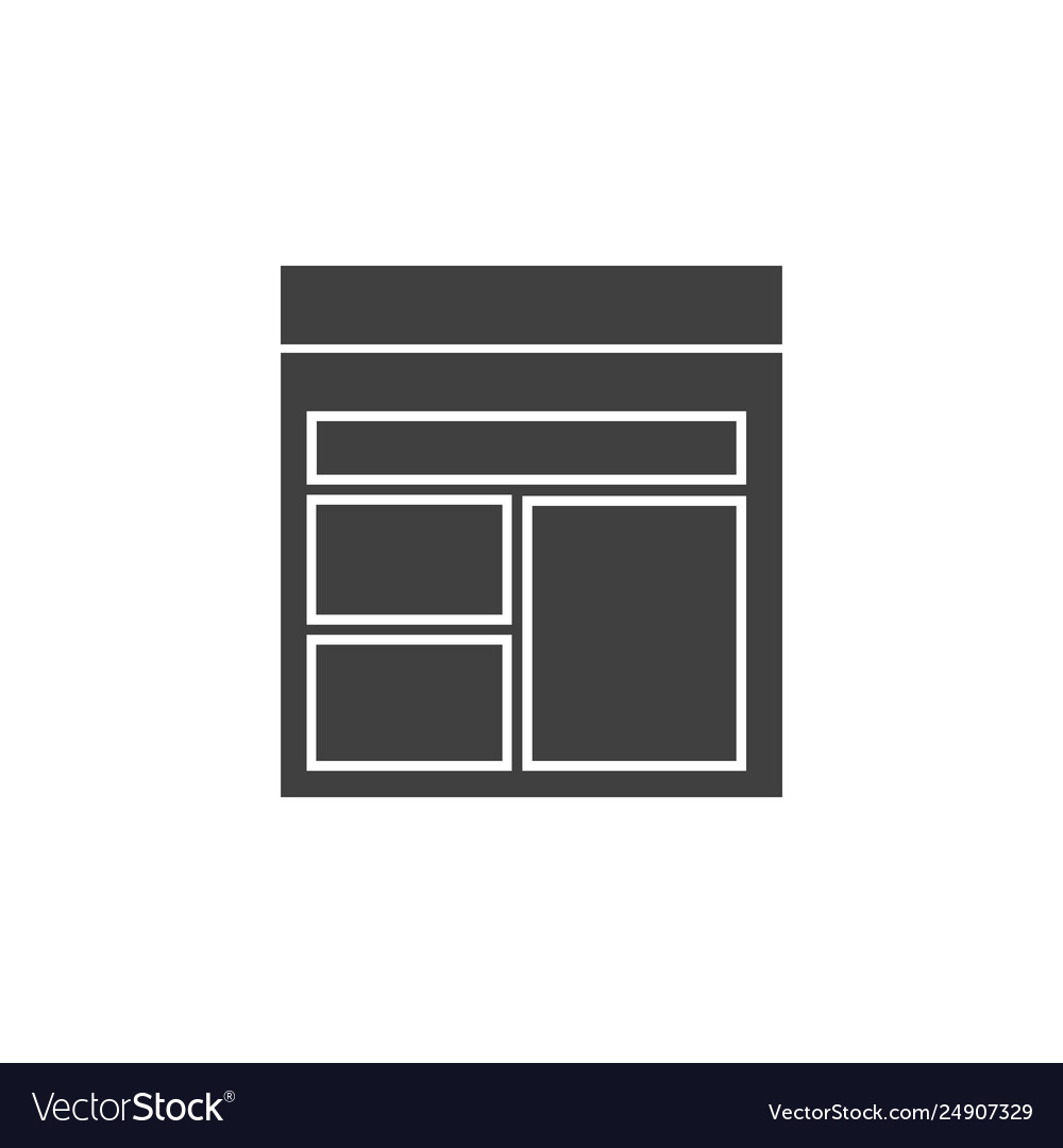 Database server template icon element Vector Image Database server template icon element