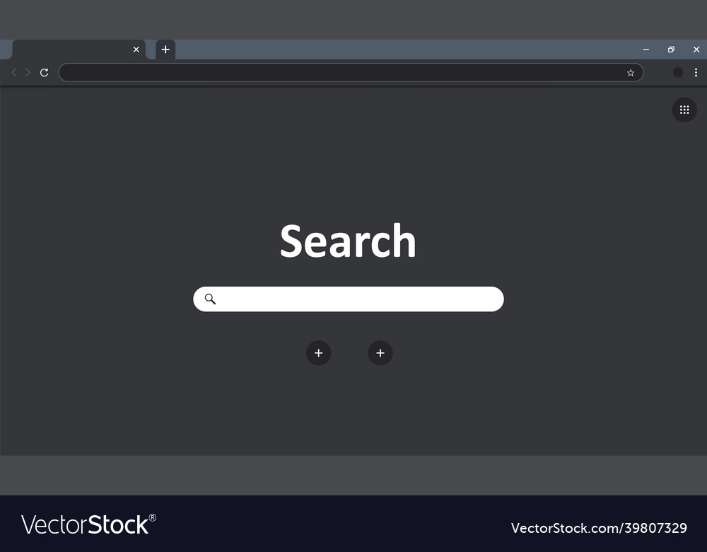 Flat browser window for site design web internet vector image Flat browser window for site design web internet