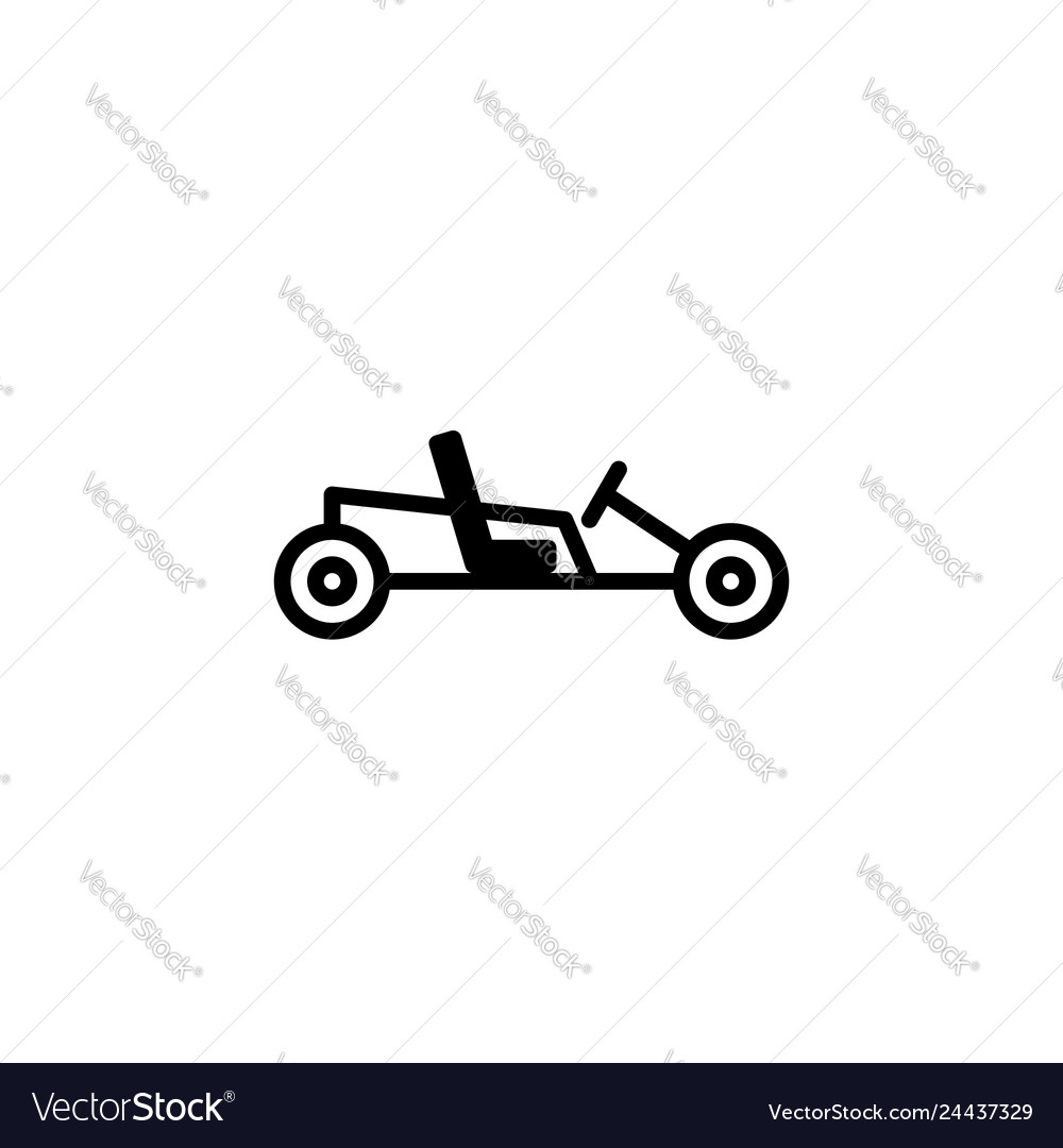 Go Kart Icon - Line Style