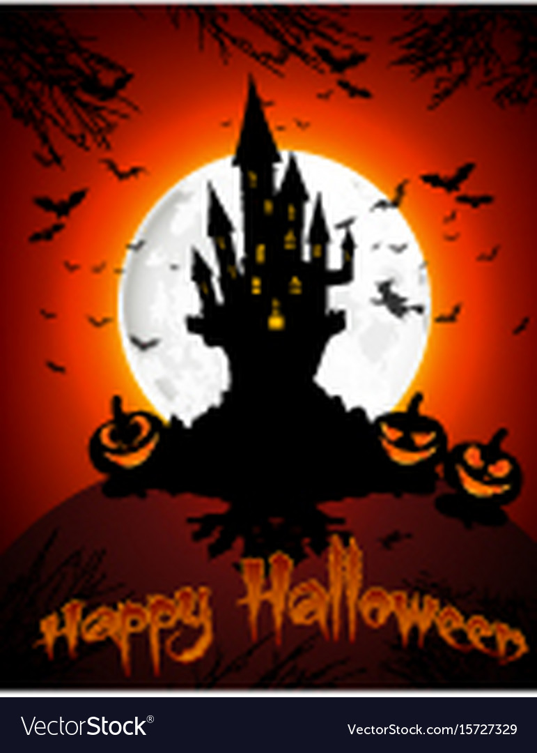 Halloween Grab auf Vollmond Hintergrund