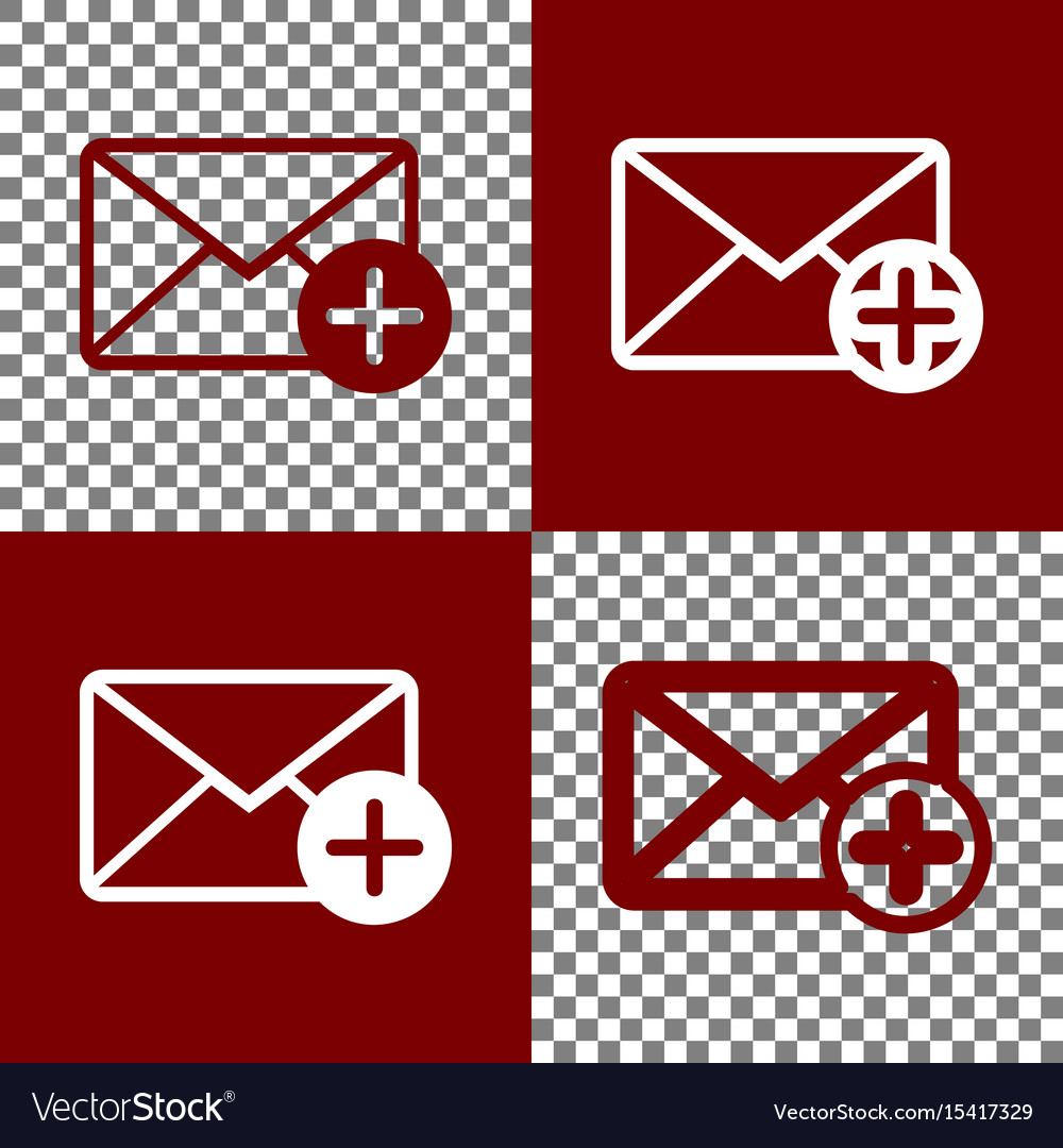 Mail sign with add mark