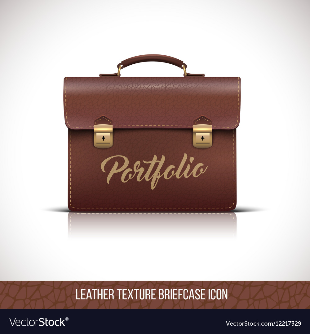Portfolio brown color icon Royalty Free Vector Image