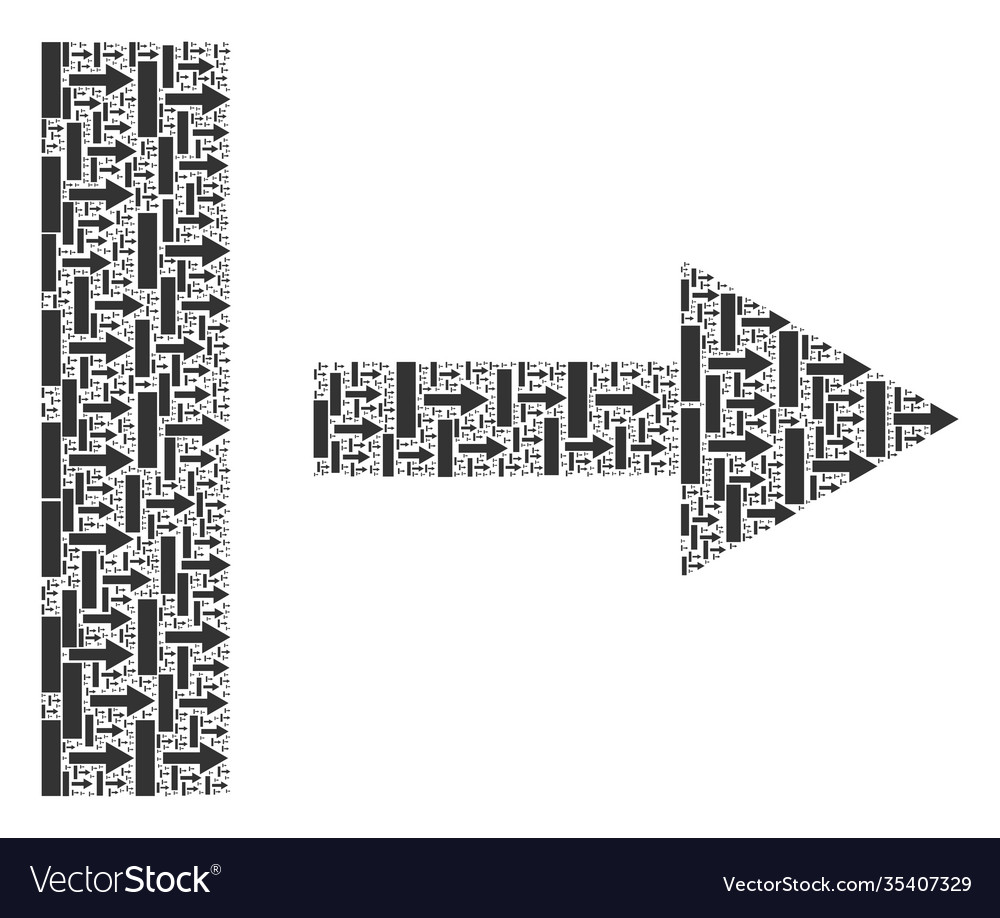 Pull right fractal composition itself icons vector image Pull right fractal composition itself icons