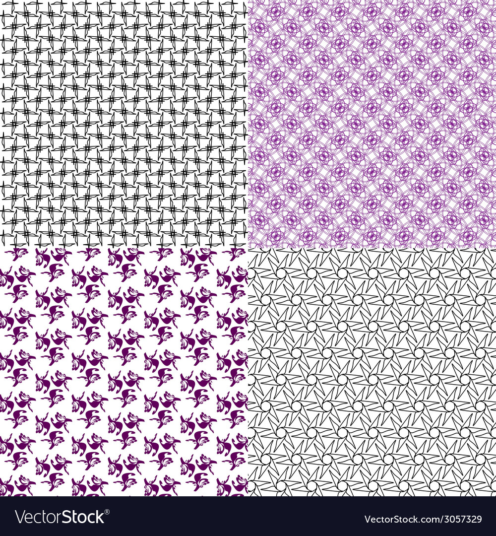 Set of pattern modern stylish texture repeating