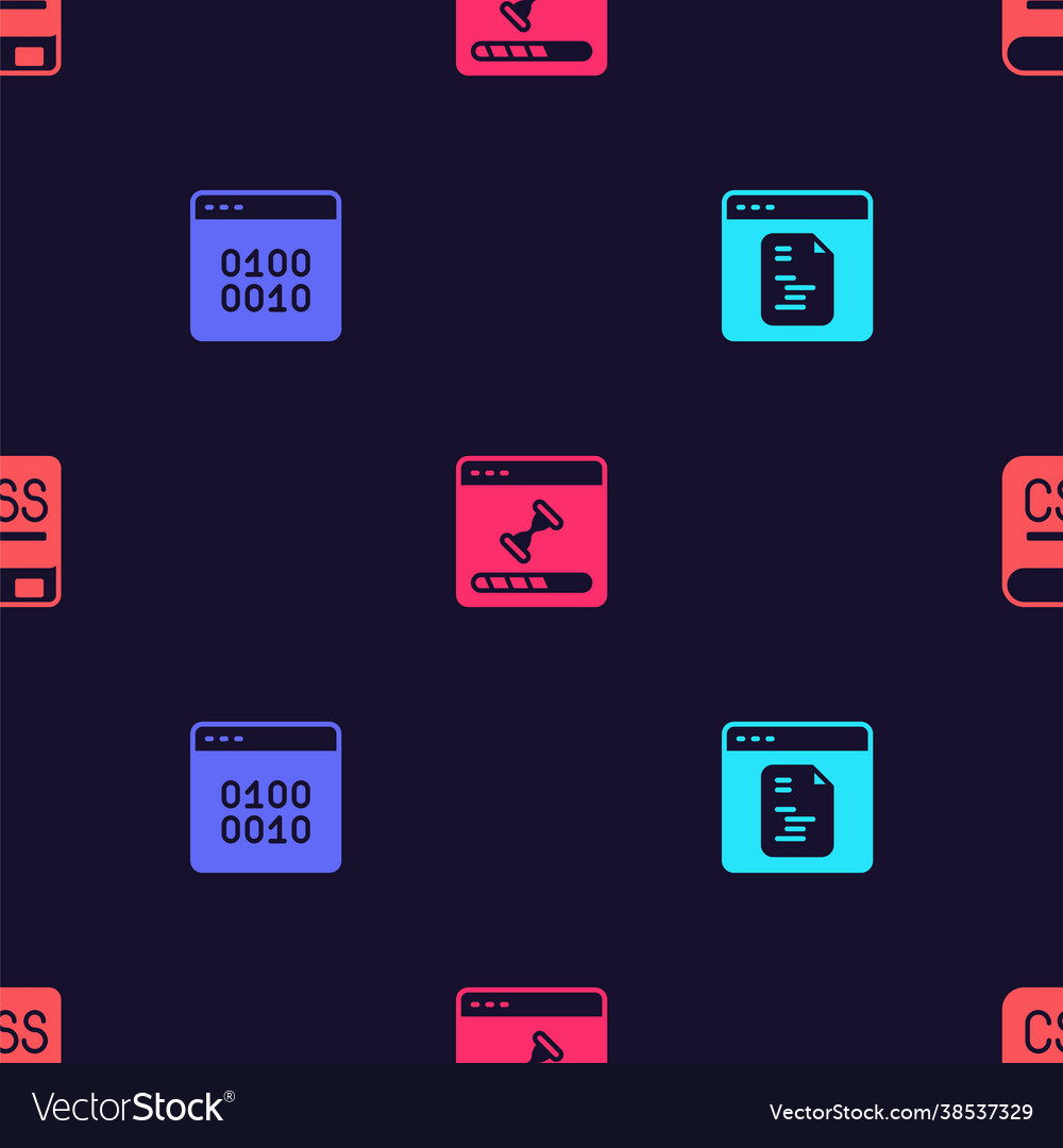 Set software binary code loading data window