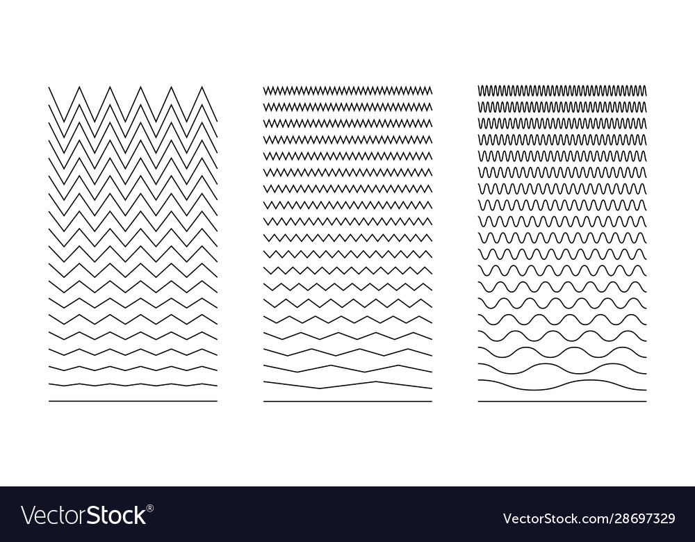 Wavy gebogen und Zickzack-Sammlungsset