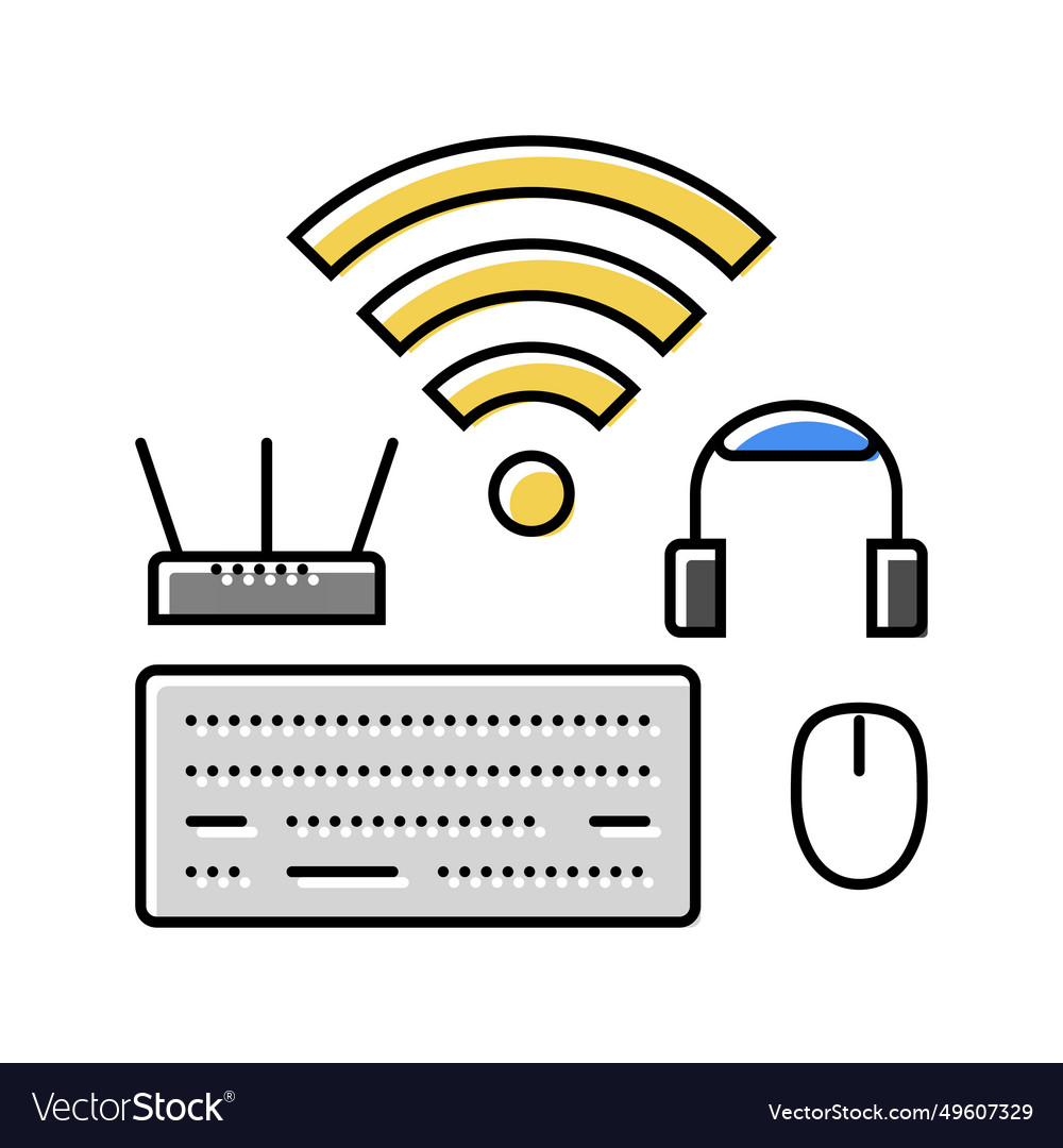 Wireless setup repair computer color icon