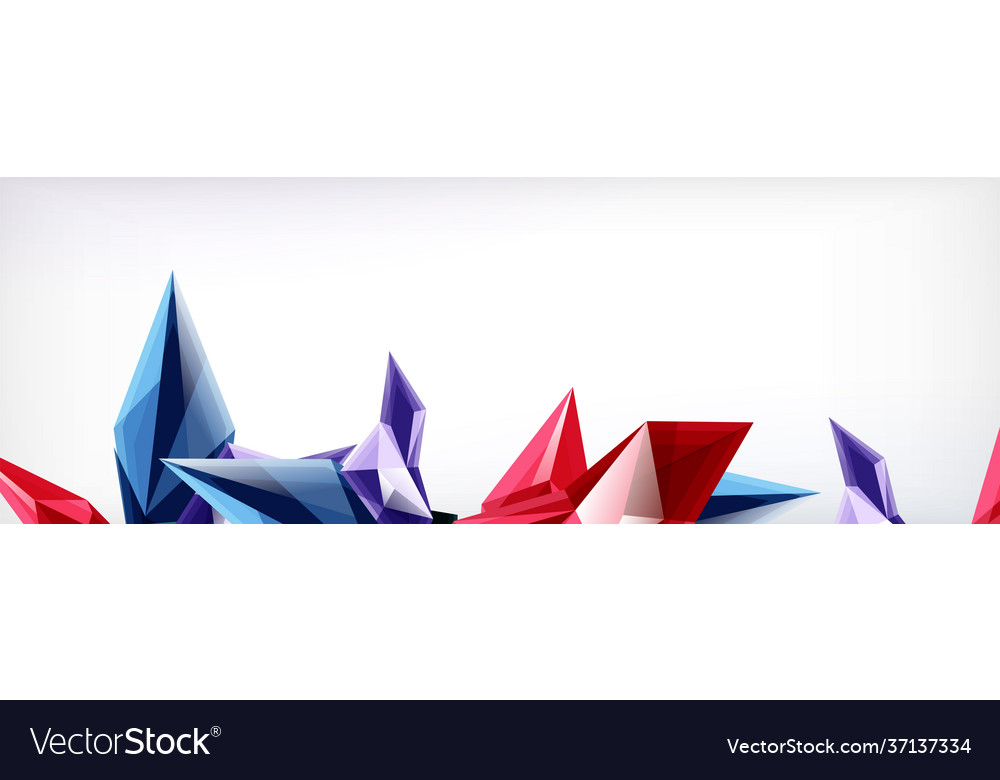 3d triangles and pyramids abstract