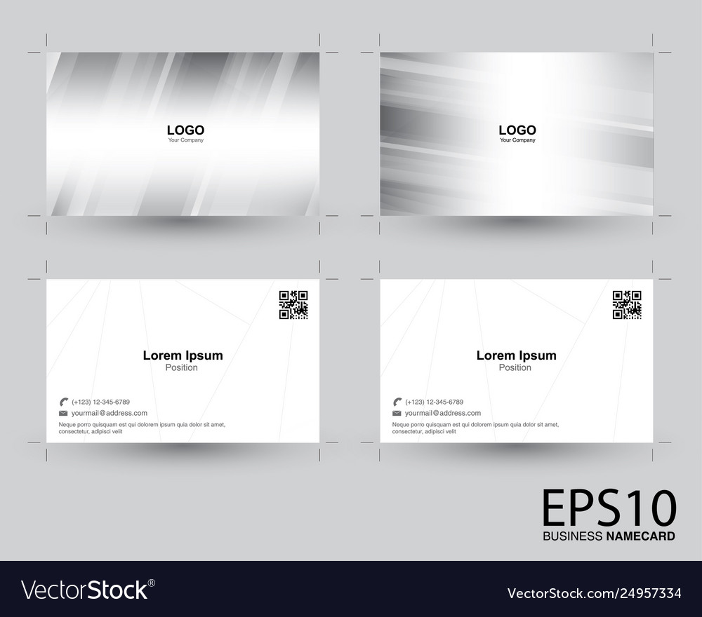 Abstract gradient gray color namecard pattern vector image Abstract gradient gray color namecard pattern