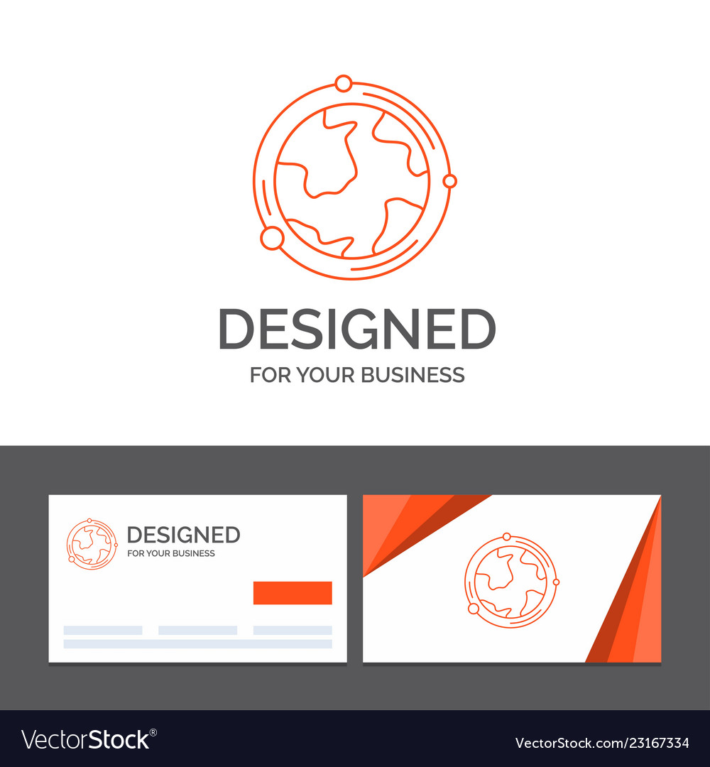 business logo template for earth globe world vector image earth template