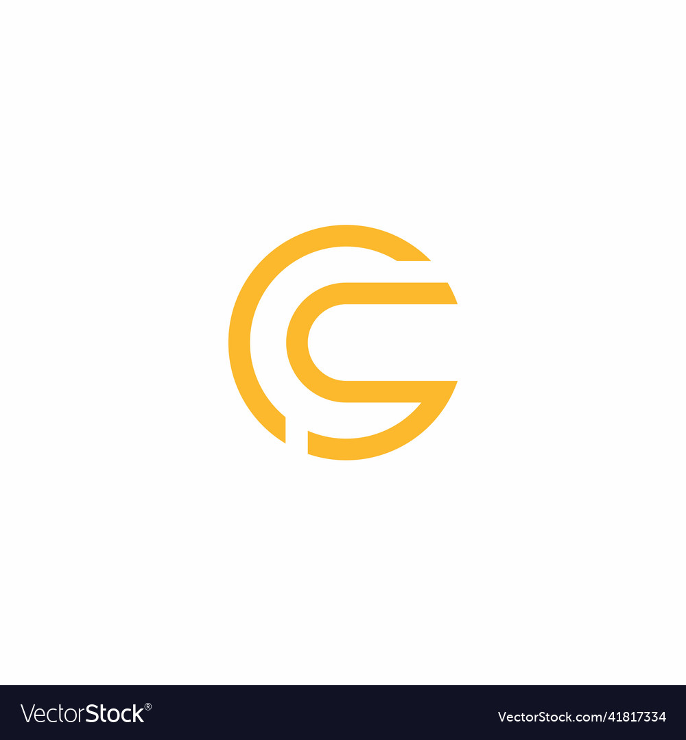 Cs logo simple and clean design for your business Vector Image