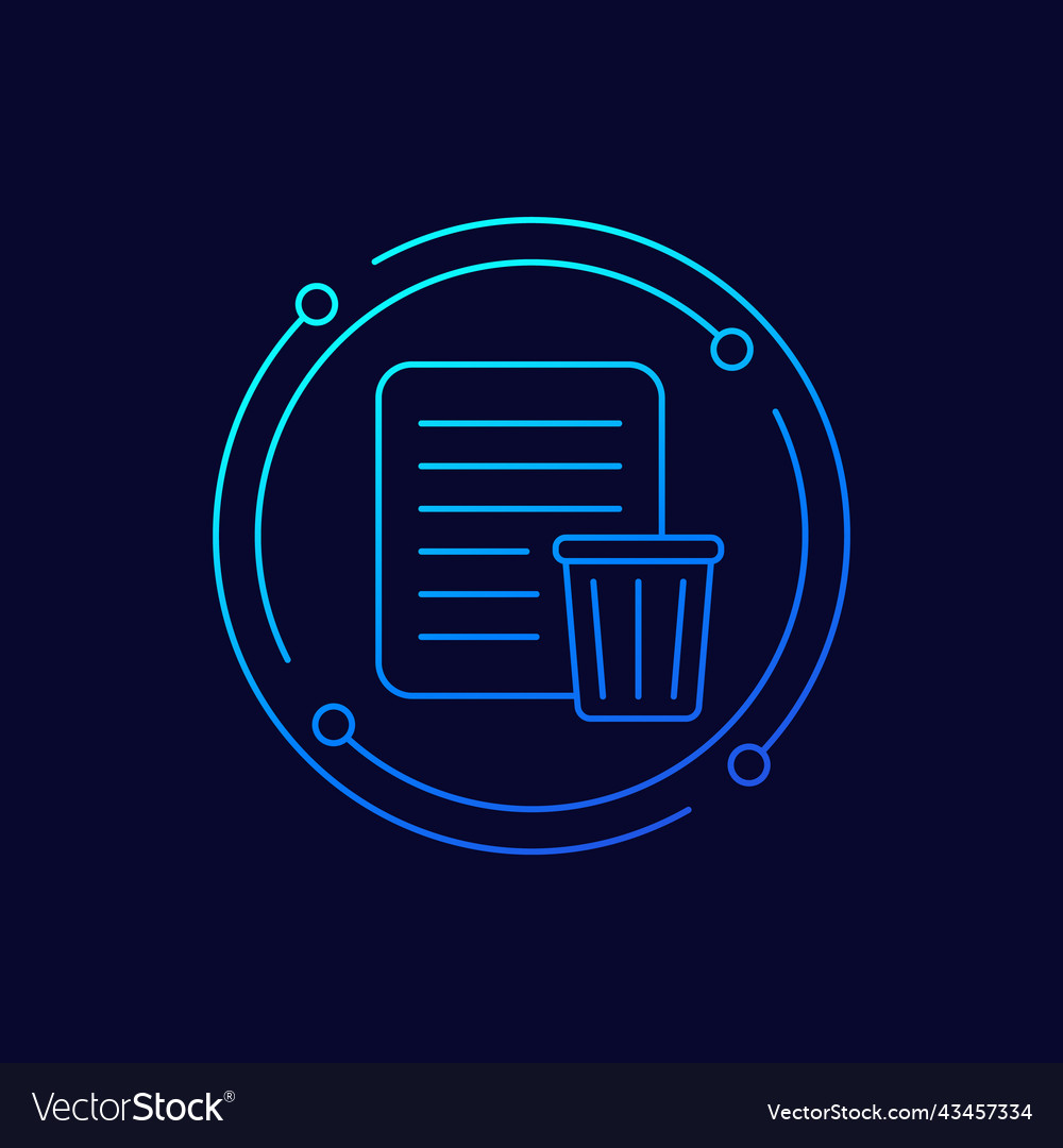 Dokument- und Papierkorbzeilensymbol