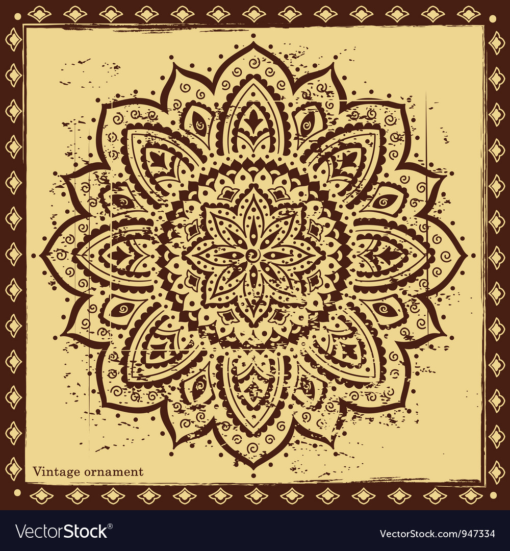 Indian ornament Royalty Free Vector Image VectorStock