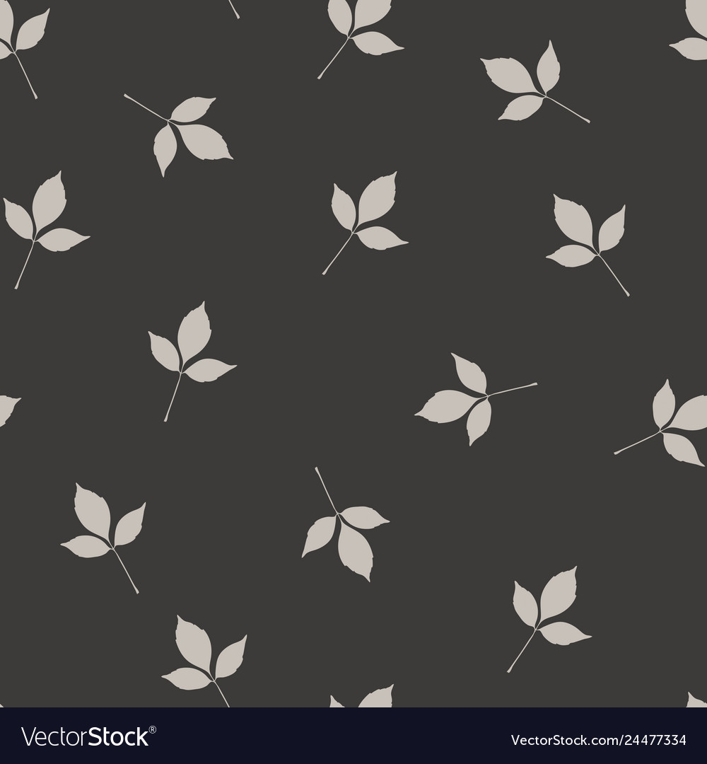 Simple leaf shape seamless pattern autumn