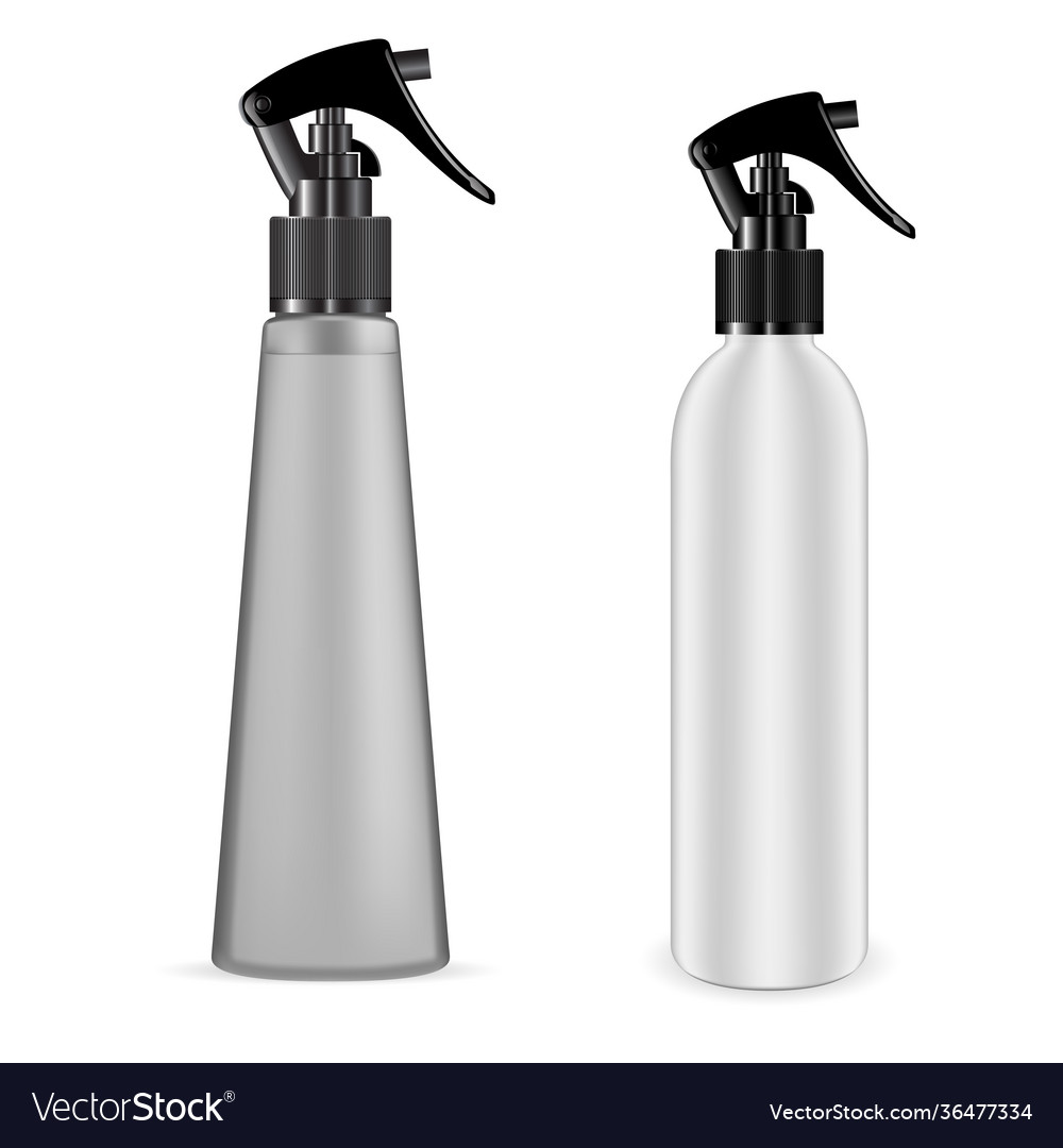 Spray bottle trigger cosmetic flask trigger pump Vector Image