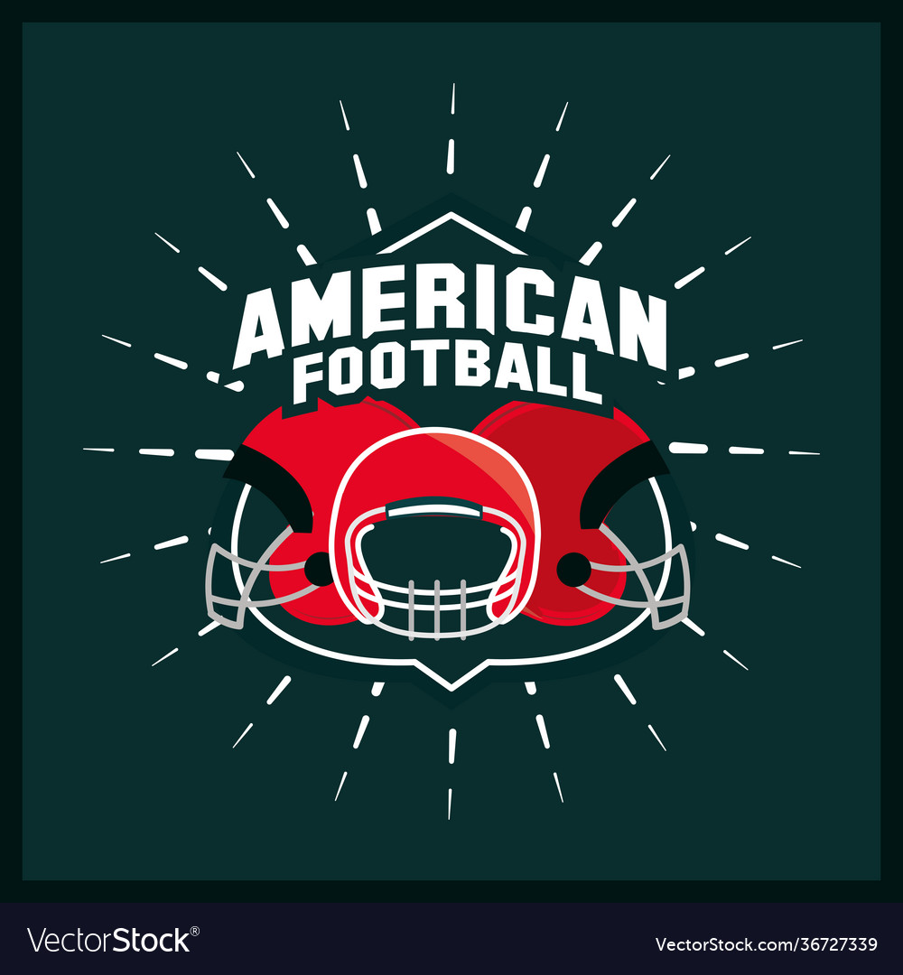 American football helmets