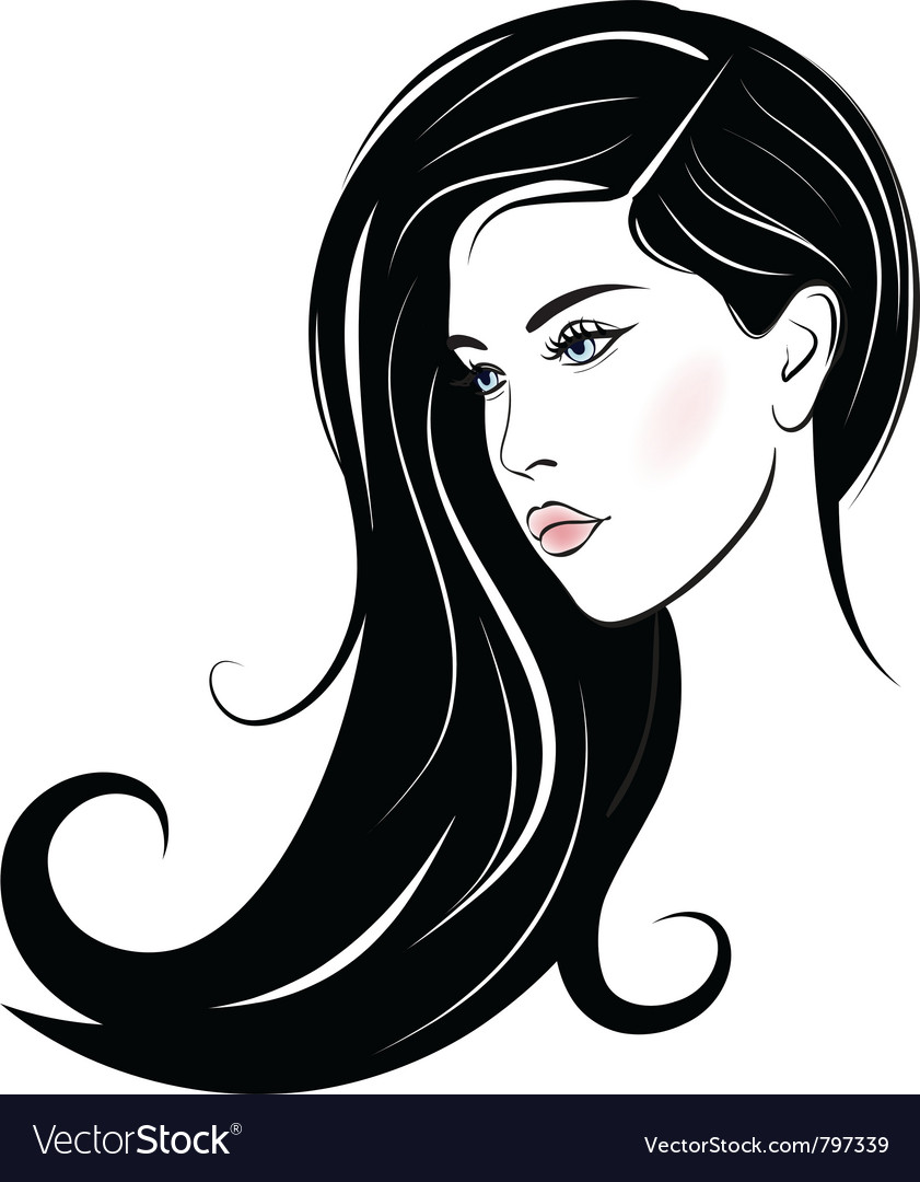 Download Beautiful woman face Royalty Free Vector Image