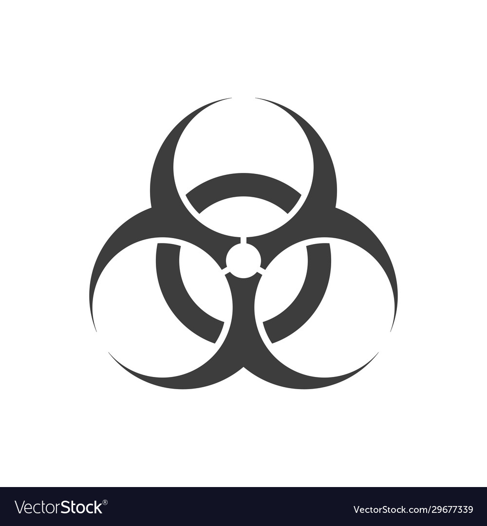 Biohazard symbol sign Royalty Free Vector Image