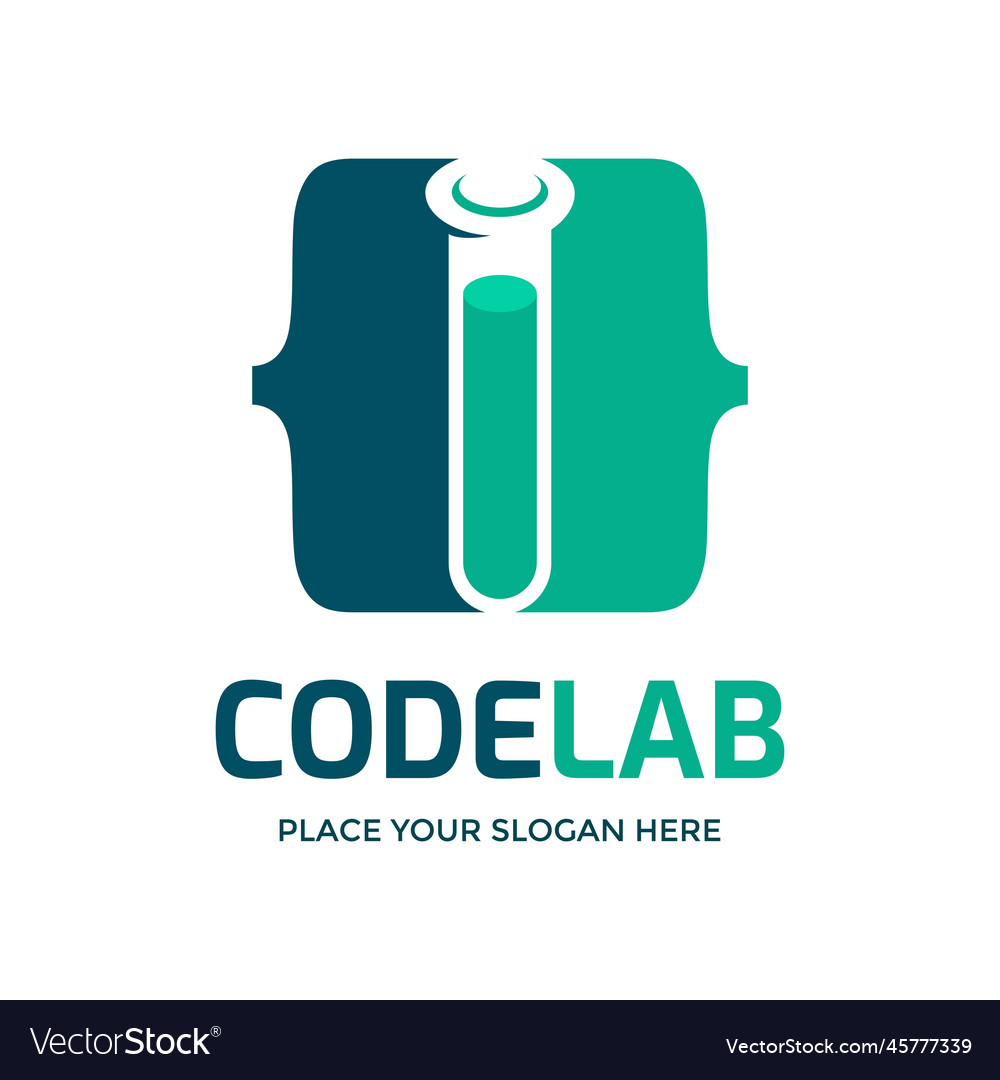 Code lab logo vector image Code lab logo