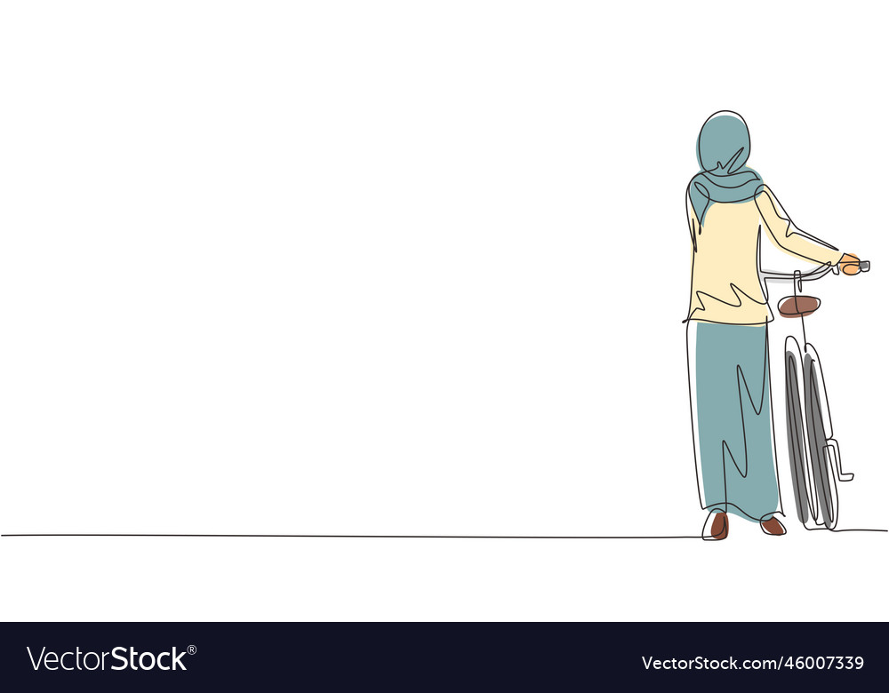 Continuous one line drawing back view walking