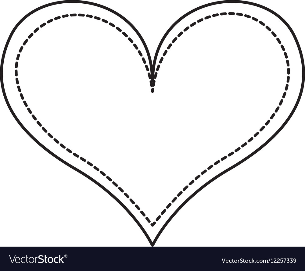 Heart love drawing icon Royalty Free Vector Image