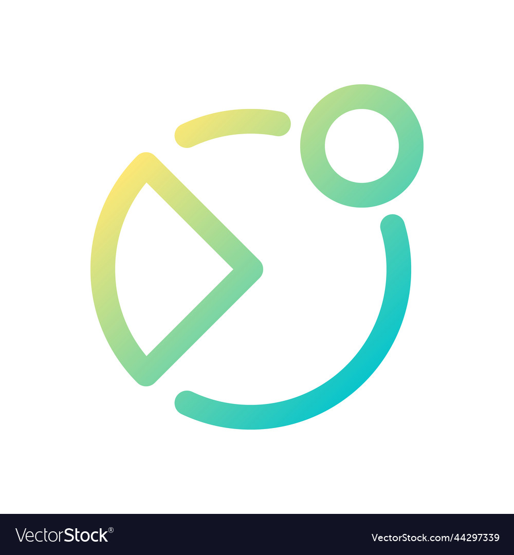 Notification from analytic app pixel perfect vector image Notification from analytic app pixel perfect