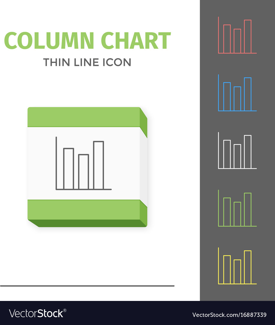 Simple line stroked chart or graph icon