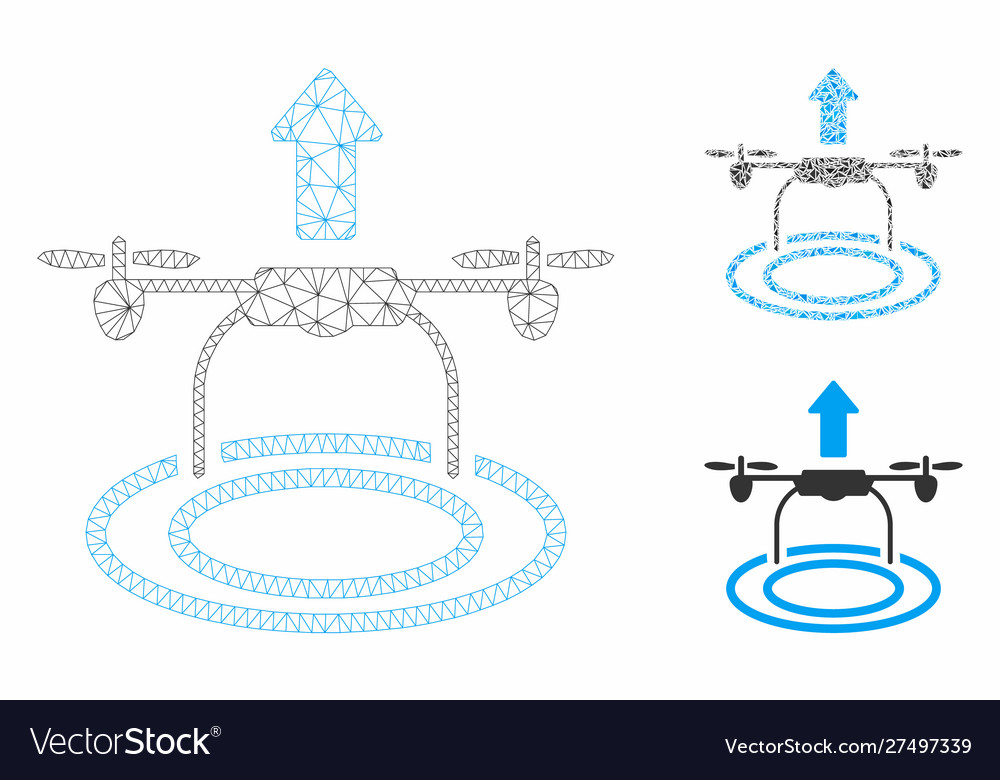 Start drone mesh 2d model and triangle