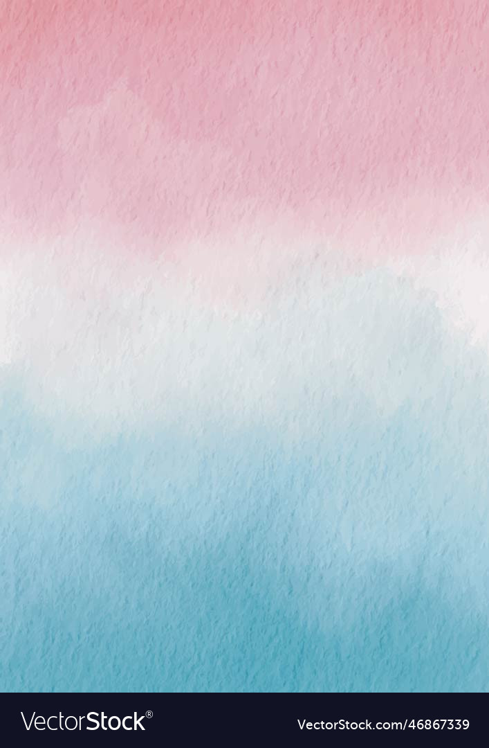 Sweet Pink And Blue Watercolor Background Vector Image