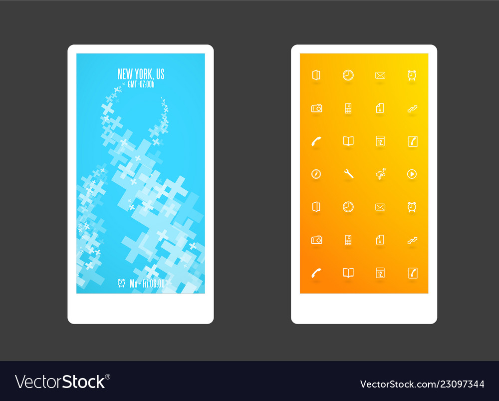Abstract colored background with plus shapes