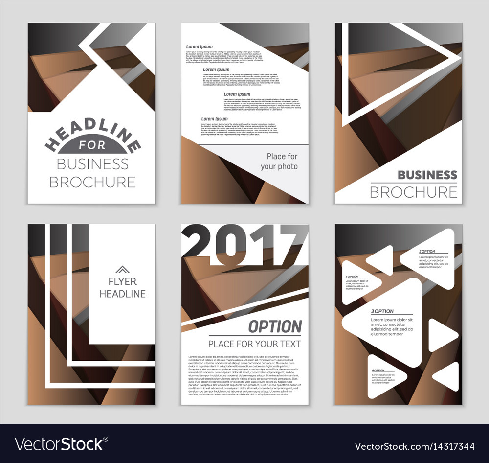 Abstract layout background set for art