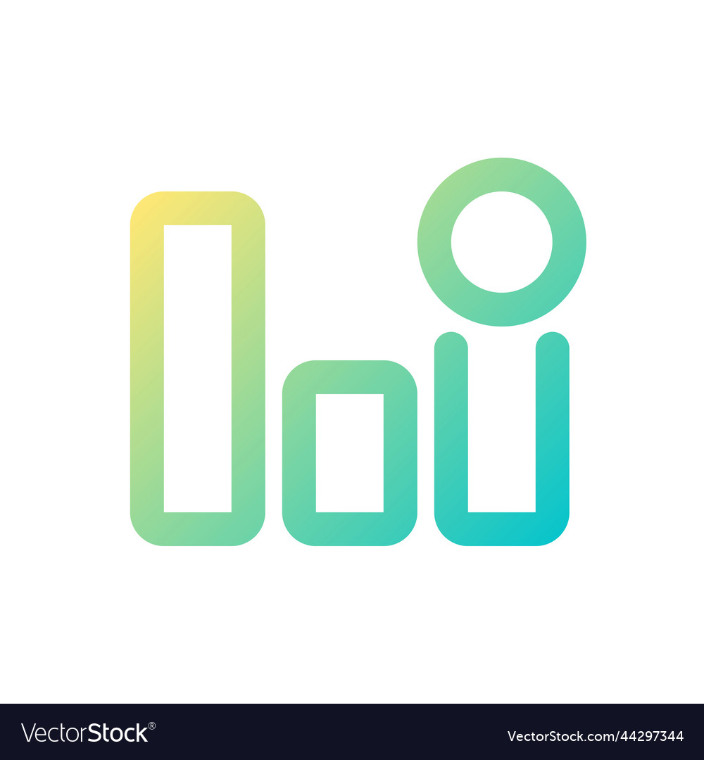 Analytic app notification pixel perfect gradient
